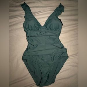 Sage colored bathing suit